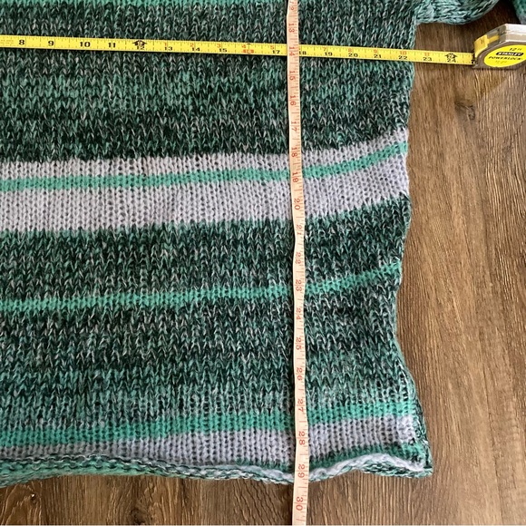 Free People Candy Stripe Tunic Waterfalls Alpaca Wool Sweater - Picture 14 of 14